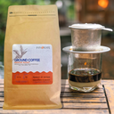 Ground Coffee - Medium roasted - Mix of 80% Daklak Robusta and 20% Dalat Arabica - 2 packs of 500Grs